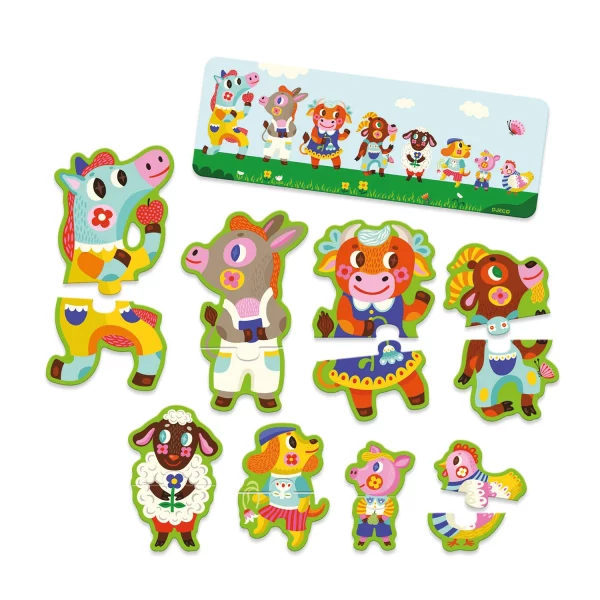 Puzzle Duo - Grands & petits à la ferme – Image 4